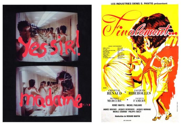 Affiches des films Yes Sir Madame de Robert Morin et Finalement (1994) de Richard Martin (1971).