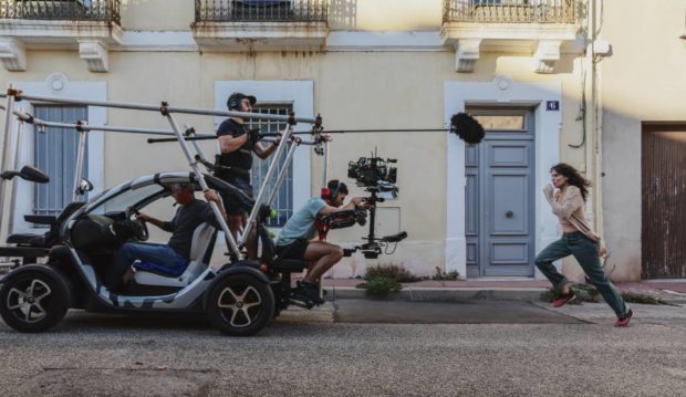 Image du tournage du film La femme cachée de Bachir Bensaddek (courtoisie)