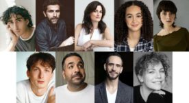 Visuel casting du film québécois "Le prince" de Nicolas Krief. Sur la photo : Zachary Kaddouri-Champagne, Grégory Fitoussi, Madeleine Péloquin, Maeva Agapiadis, Adélaïde Schoofs, Antoine Marchand-Gagnon, Neev, Ariel Ifergan, Macha Limonchik