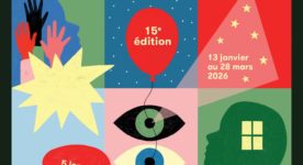Affiche de l'édition 2026 du Prix collégial du cinéma québécois, conçue par l'illustratrice Mathilde Corbeil
