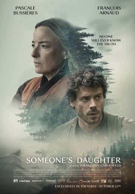 Affiche officielle du suspense psychologique québécois "Someone's Daughter", réalisé par Wiebke von Carolsfeld (Filmoption, 2026)