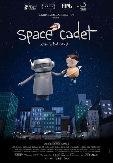 Affiche de la fable animée québécoise "Space Cadet" (Kid Koala, 2025)