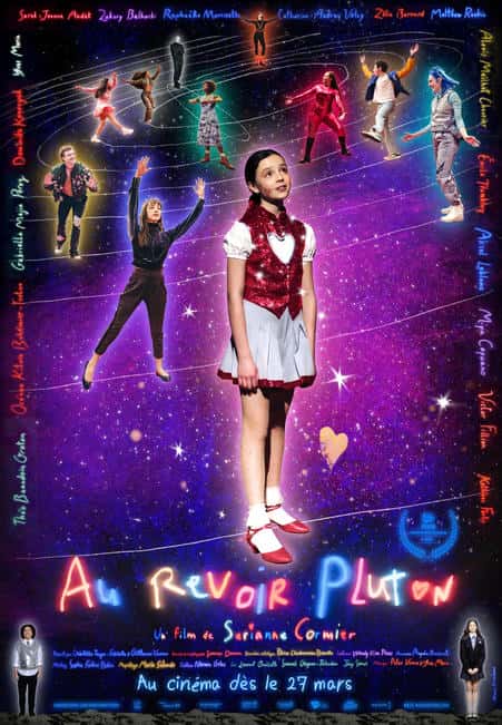 Affiche de la comédie jeunesse "Au revoir Pluton" réalisée et scénarisée par Sarianne Cormier (2026)