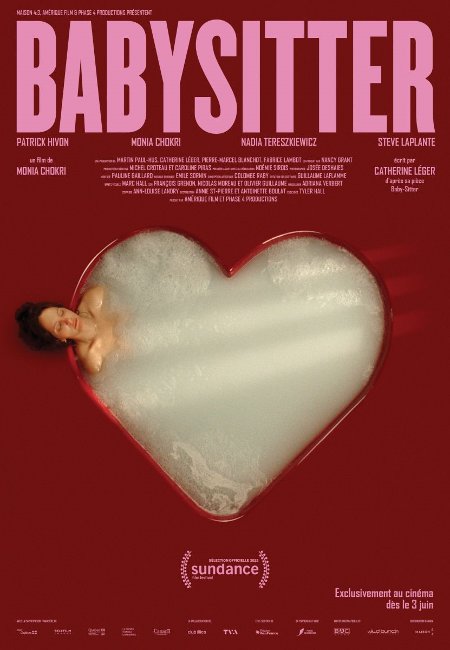 Affiche québécoise du film "Babysitter", deuxième long métrage de Monia Chokri.