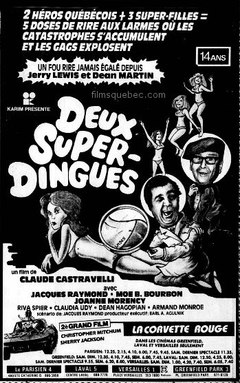 Encart de presse - film Deux Super-dingues