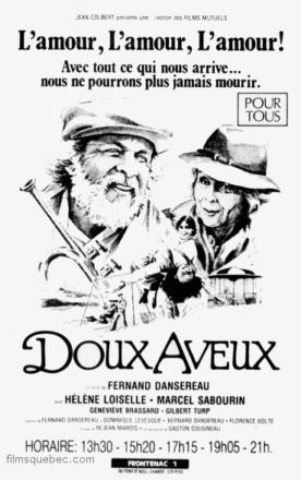 Doux aveux – Film de Fernand Dansereau