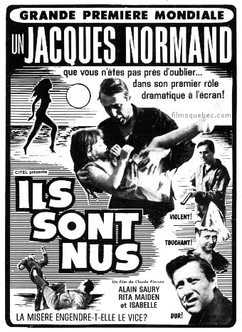 Encart presse du film Ils sont nus de Claude Pierson