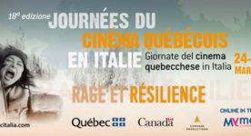 Affiche des Journées du cinéma québécois en Italie 2021