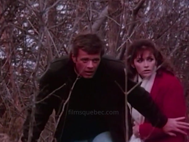 Michael Sarrazin et Margot Kidder dans le drame d'espionnage "Keeping Track" (Robin Spry, Les Films René Malo, 1986) - Capture d'écran ©filmsquebec.com