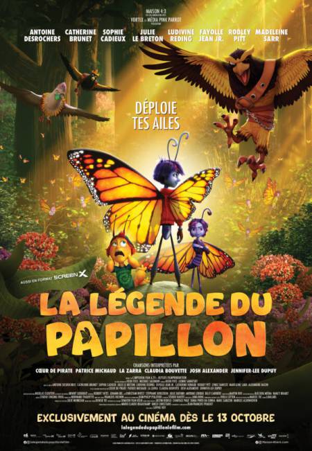 Affiche du film d'animation "La légende du papillon" (Maison 4:3)