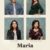 Affiche du film Maria (les portraits des quatre comédiennes sont en mosaïque sur un fonds beige)