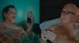 Paul James Saunders et Duff MacDonald dans la comédie sentimentale "Old Guys In Bed" de Jean-Pierre Bergeron (photo: page Facebook du film)