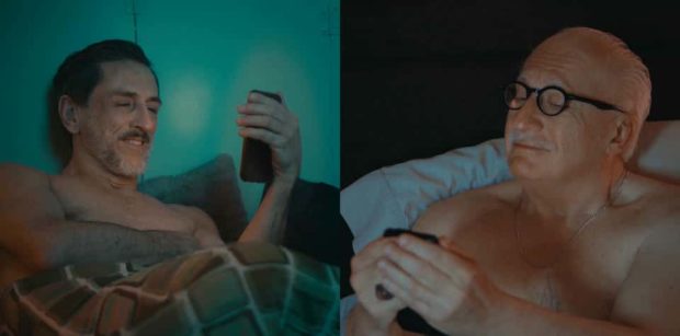 Paul James Saunders et Duff MacDonald dans la comédie sentimentale "Old Guys In Bed" de Jean-Pierre Bergeron (photo: page Facebook du film)