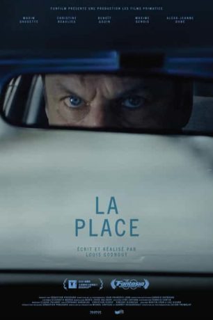 Affiche du suspense psychologique québécois "La place" de Louis Godbout - Sortie en salle le 28 août 2026 (Funfilm Distribution)