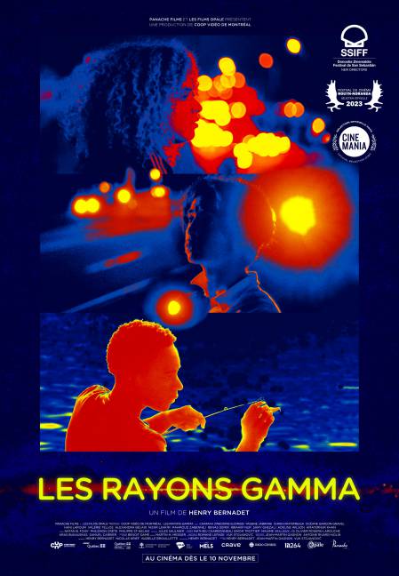 Affiche du film québécois "Les rayons Gamma", réalisé par Henry Bernadet