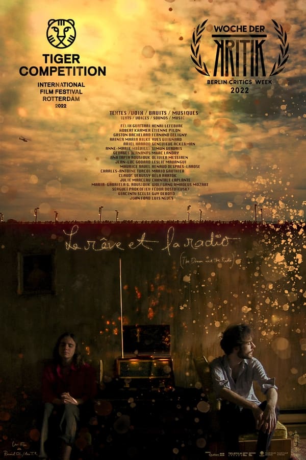 Affiche du long métrage expérimental Le rêve et la radio de Renaud Després-Larose et Ana Tapia Rousiouk (2022)