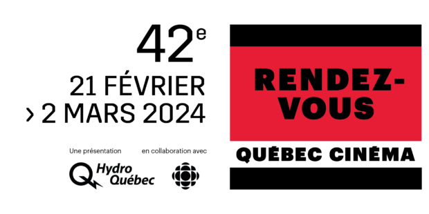 Logo Rendez-vous Québec Cinéma 2024 - 42e édition du 21 février au 2 mars 2024