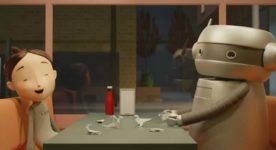 Image extraite du long métrage d'animation québécois Space Cadet (Kid Koala, 2025)