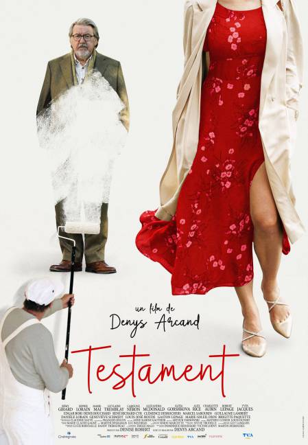 Affiche officielle québécoise du film Testament, de Denys Arcand