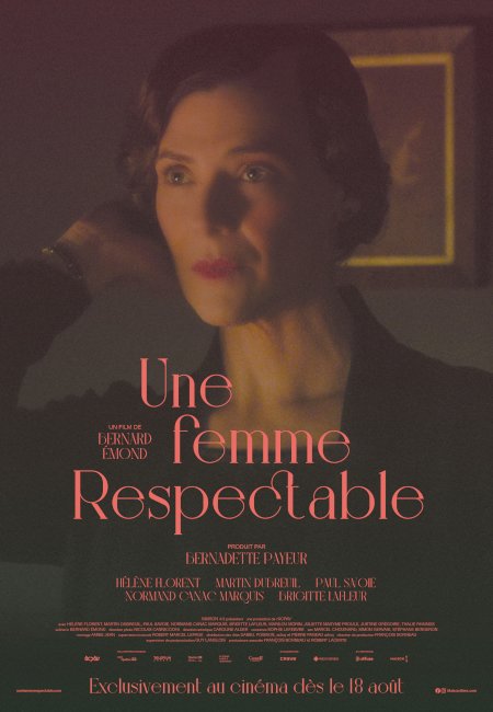 La comédienne Hélène Florent sur l'affiche du film de Bernard Émond "Une femme respectable" (Maison 4:3)