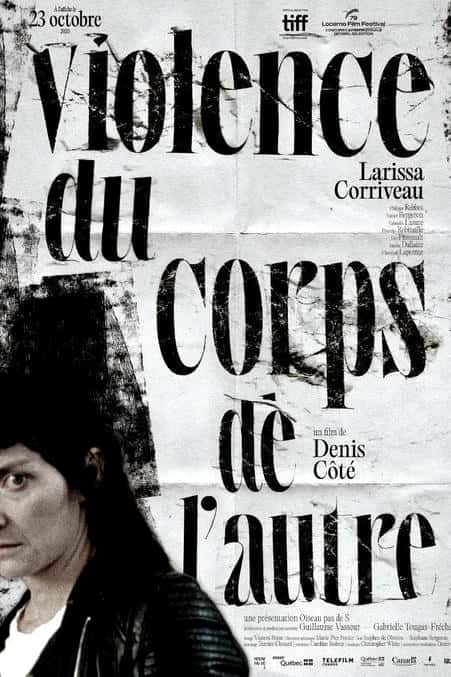 Affiche en version blanche du film Violence du corps de l'autre de Denis Côté (h264, 2026)