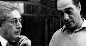 Le monteur Werner Nold (dr.) et le cinéaste Gilles Carle (g.) - Photo ONF.ca